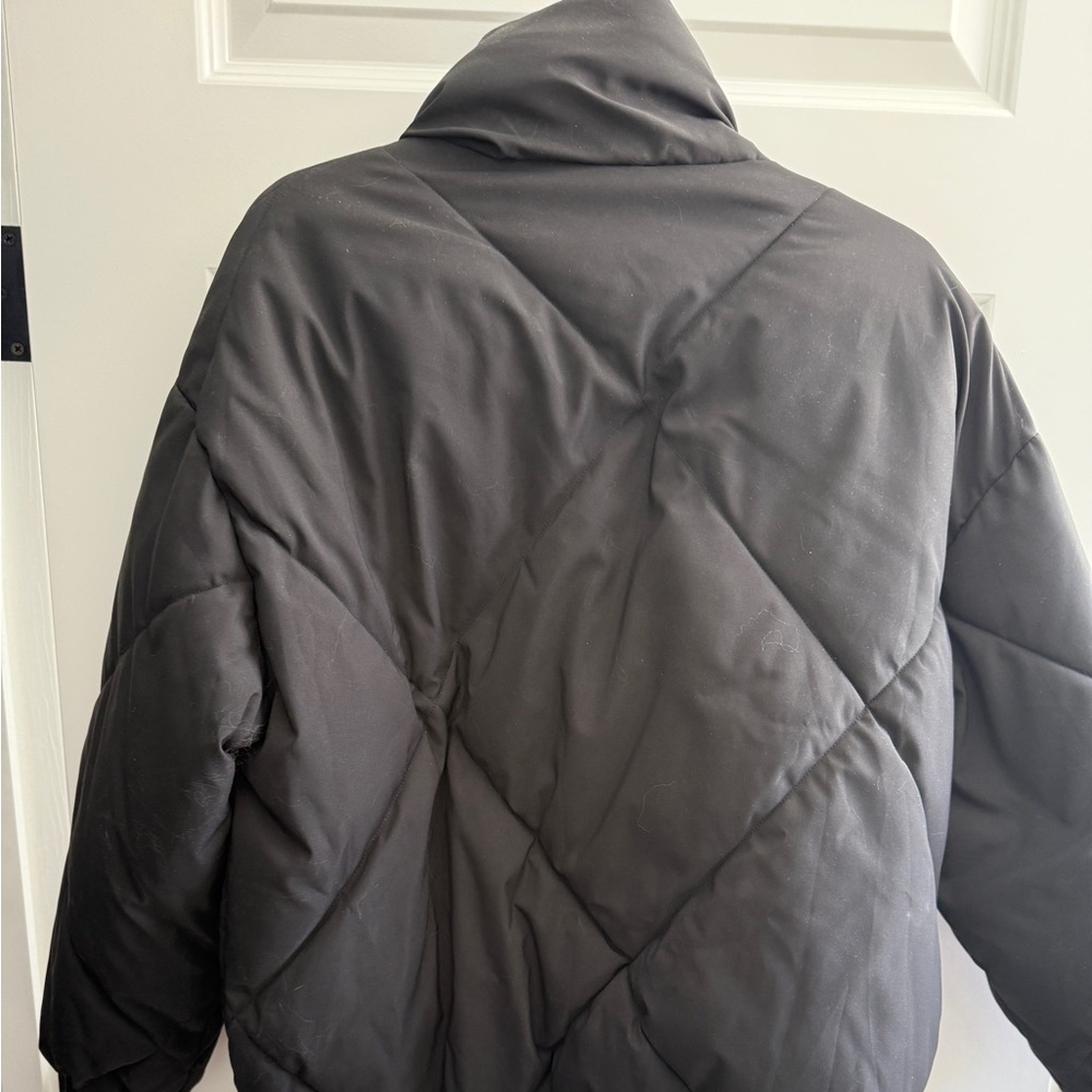MEROKEETY Women's Long Sleeve Zipper Puffer Jacket Winter Quilted